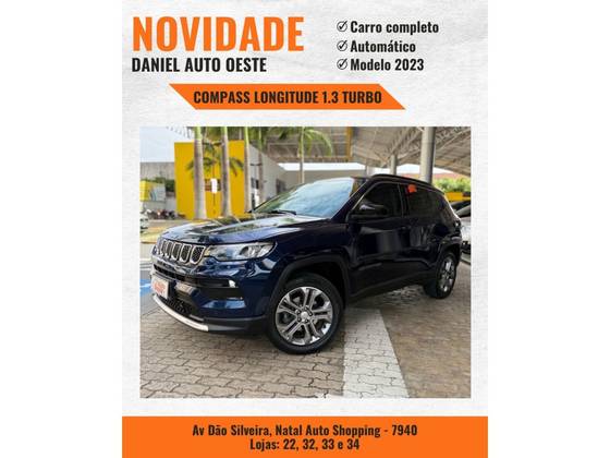 JEEP COMPASS 1.3 T270 TURBO FLEX LONGITUDE AT6
